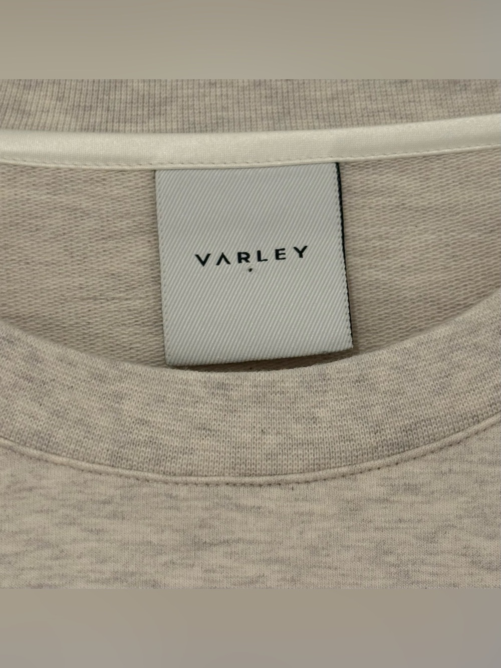 Varley Cream Cropped Short Sleeve Sweatshirt - Picture 5 of 6